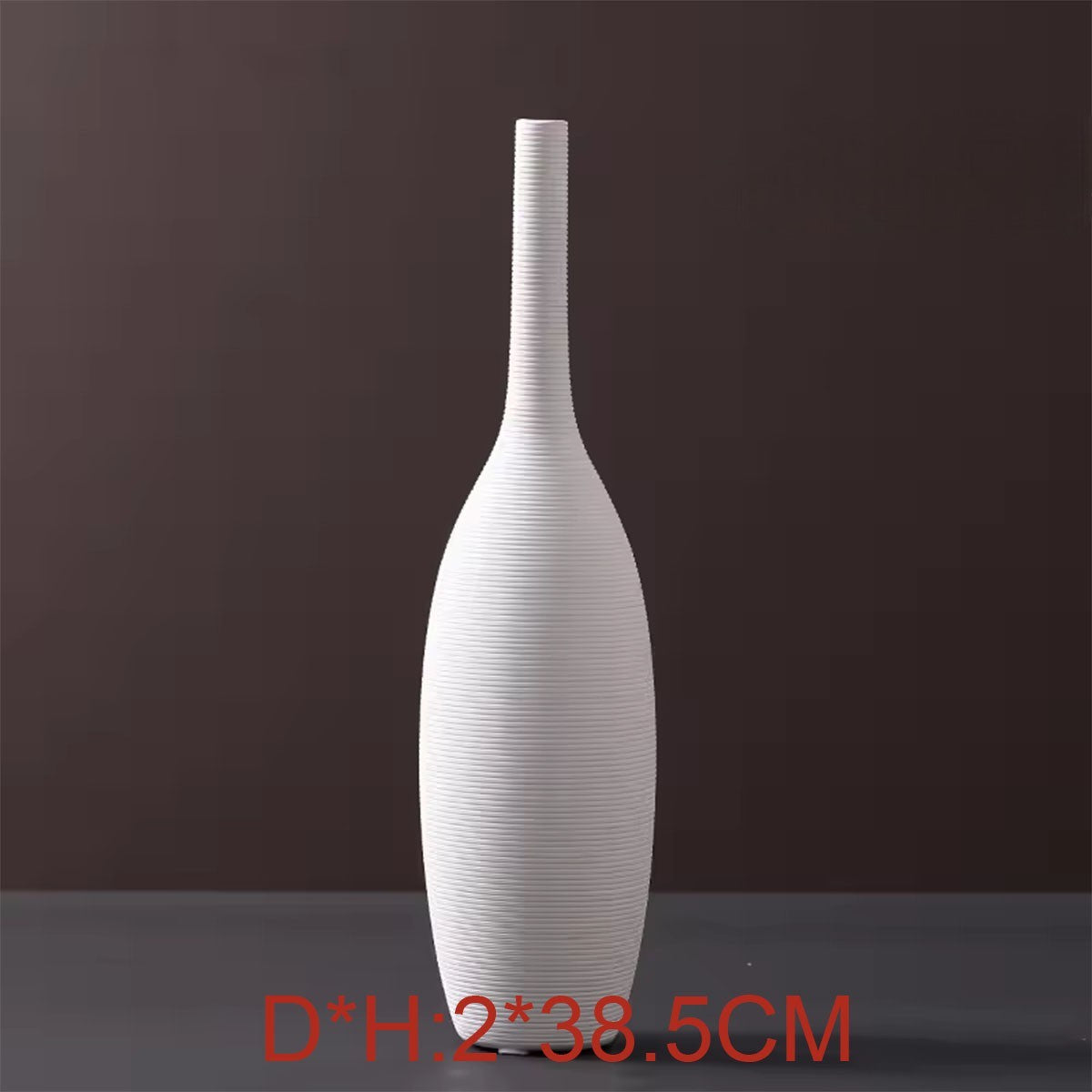 Hancai Ceramic Vases Nordic Minimalism Style Decoration White Modern Geometric Decorative Flowers Vases White Matt Screw-thread Vase