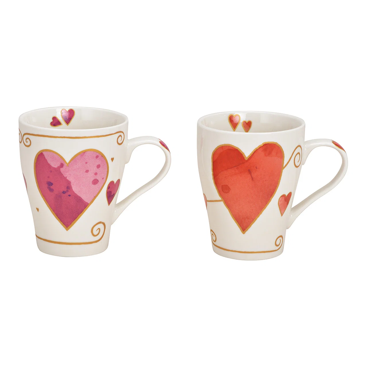 Hancai Porcelain heart-shaped mug