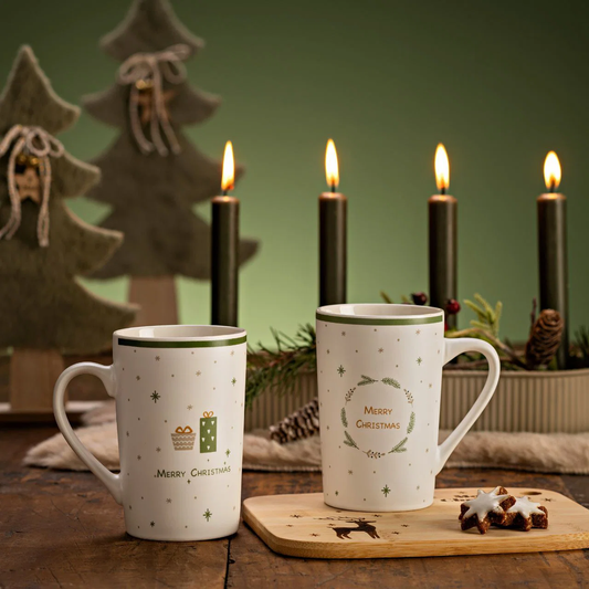 Hancai Merry Christmas mug made of porcelain