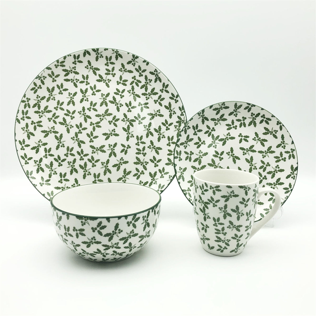 Hancai White Dinnerware with Decal