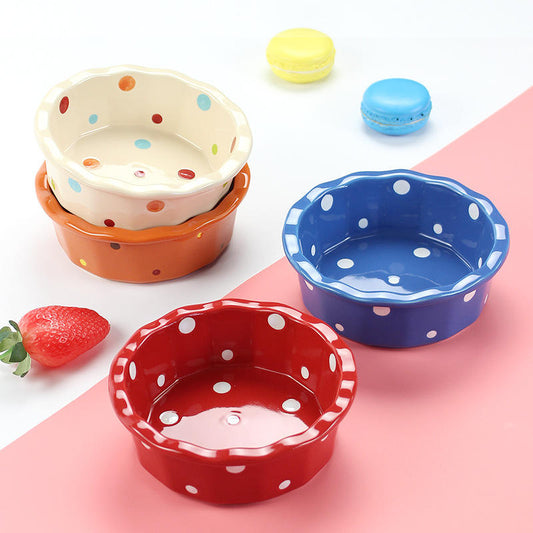Hancai 5.5 Inch Ceramic Mini Pie Pans Small Baking Pie Dish Plate Deep Dish Plate Kitchen Bakeware Pot Pans for Quiches, Tarts