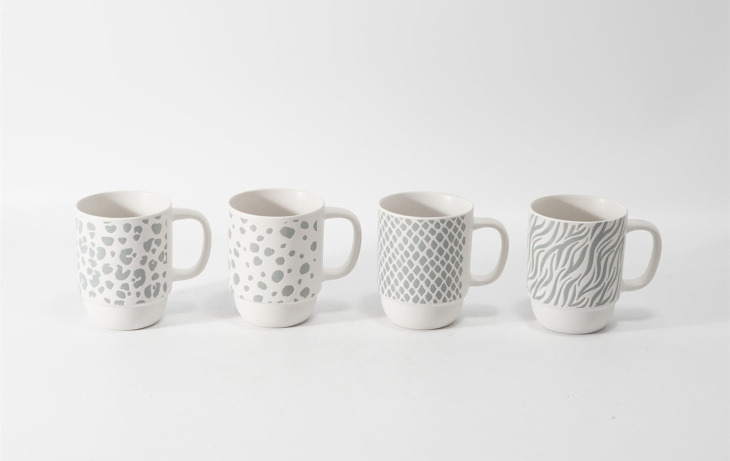 Hancai Color Glazed Stoneware Mug with Silk-Screen