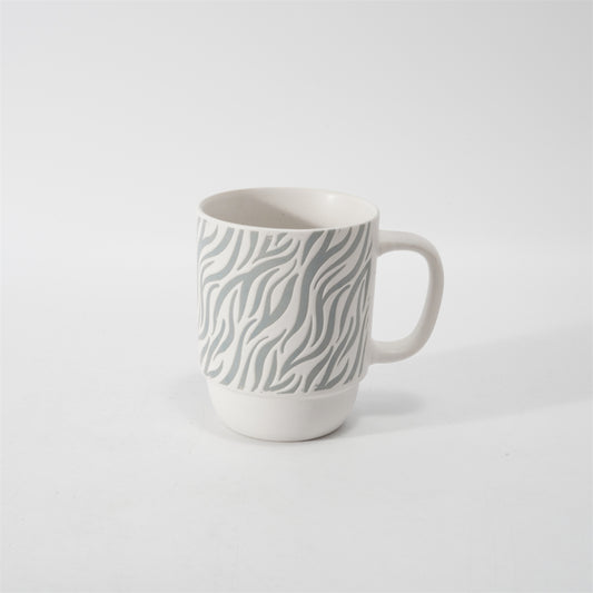 Hancai Color Glazed Stoneware Mug with Silk-Screen