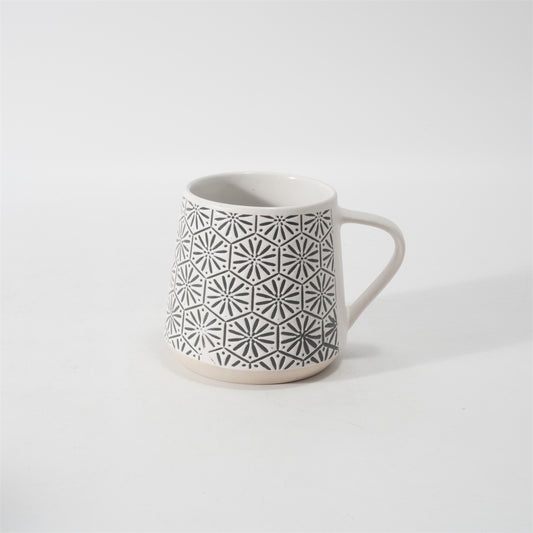 Hancai Silk Screen Mug with Unglaze Foot
