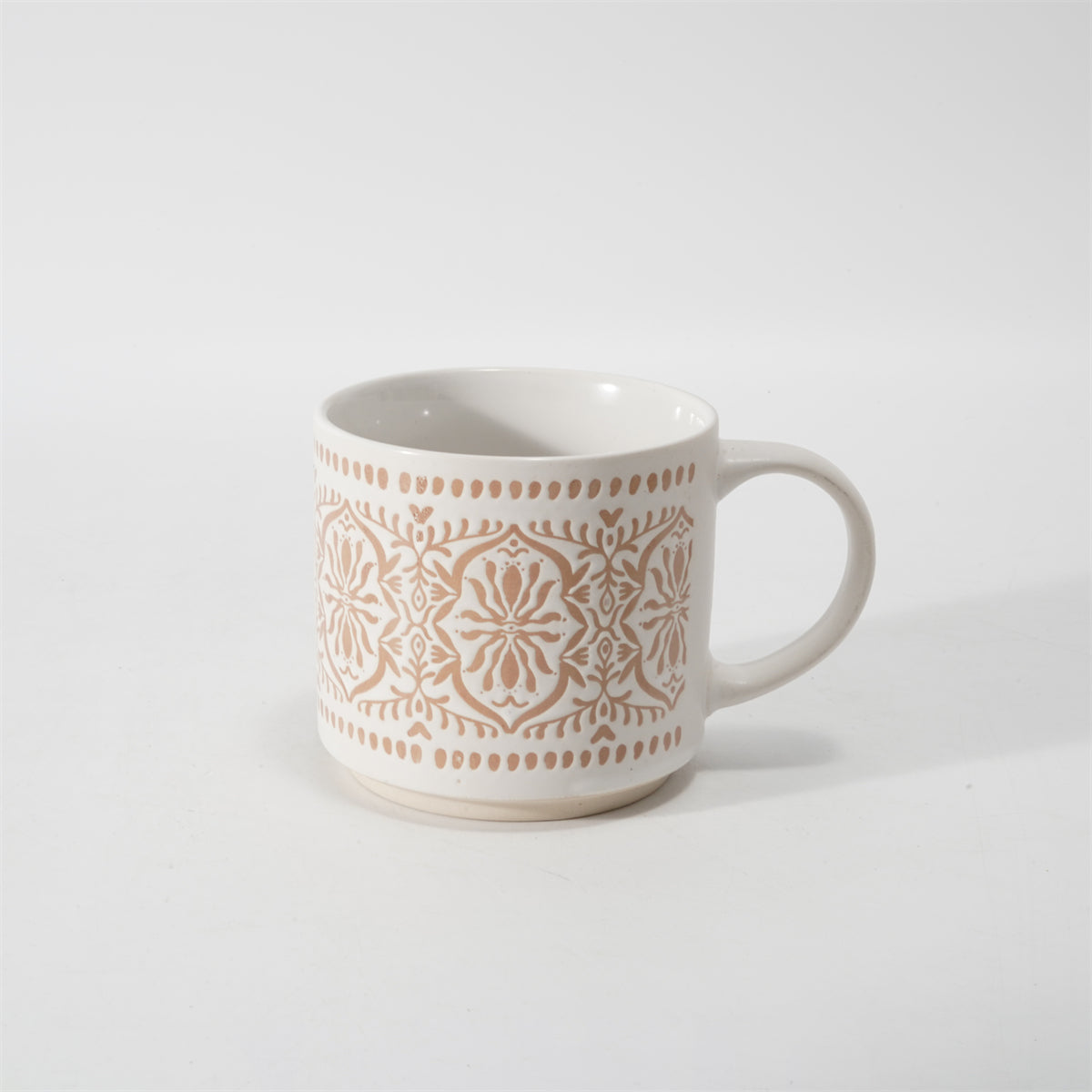 Hancai Unglazed foot color glaze silk screen mug