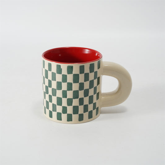 Hancai Colour glaze mug with silk screen