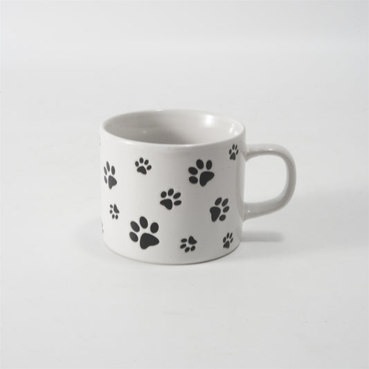 Hancai Colour glaze mug with silk screen