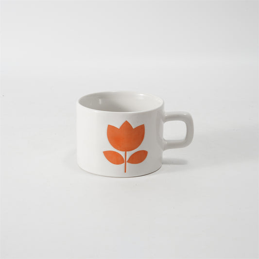 Hancai Colour glaze mug with silk screen