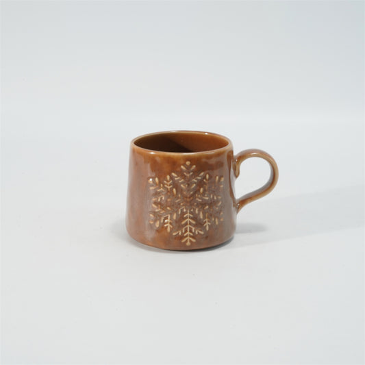 Hancai Embossed Reactive Glaze Mug