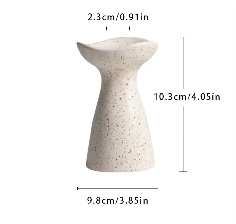 Nordic Creative Matte Ceramic Candlestick Holder Unique Modern Handmade Home Decor Candle Stand Candle Jars