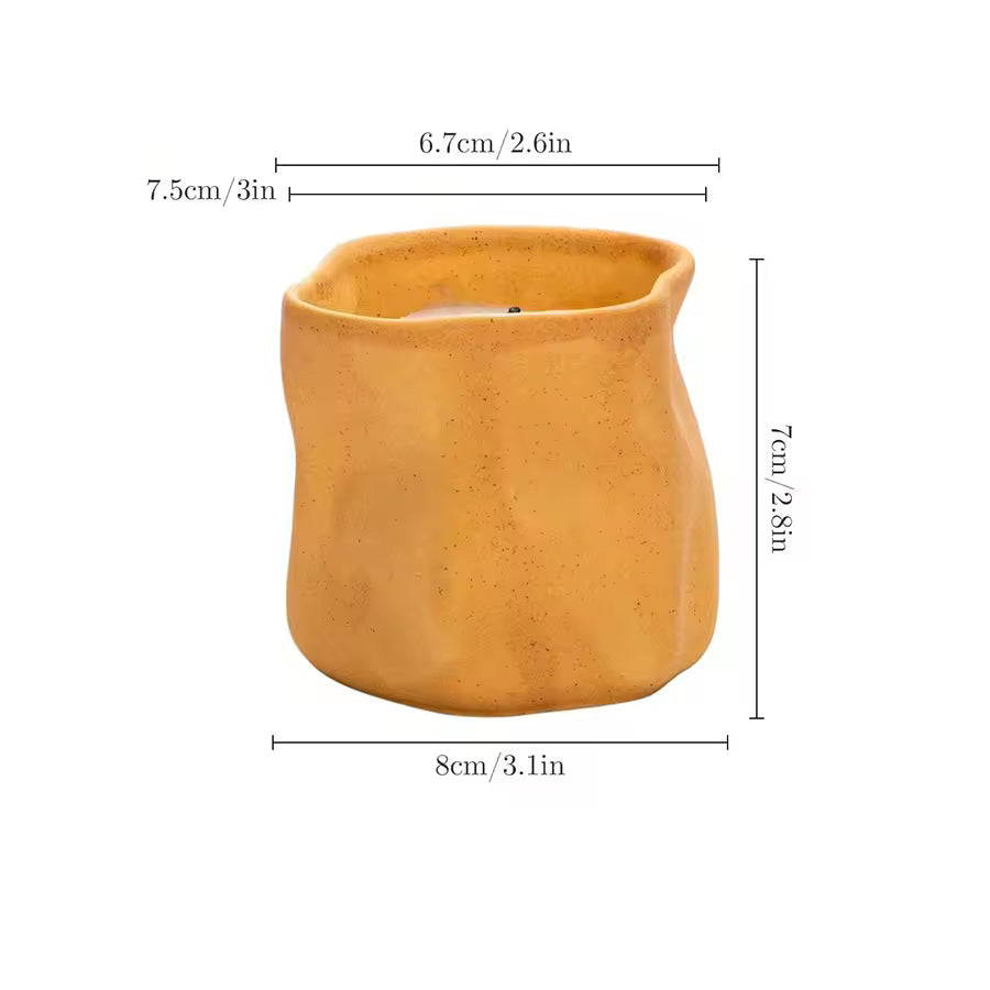 Hancai  New Custom logo Vintage Unique Candles Container Jar Wholesale Luxury Emoceramic Candle Holder