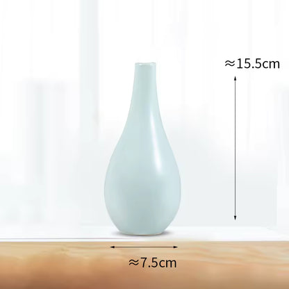 Hancai Bunte Porzellan Knospen-Kunst Blumen Vase Moderne Heim Hochzeit Tischdekoration Keramikvasen