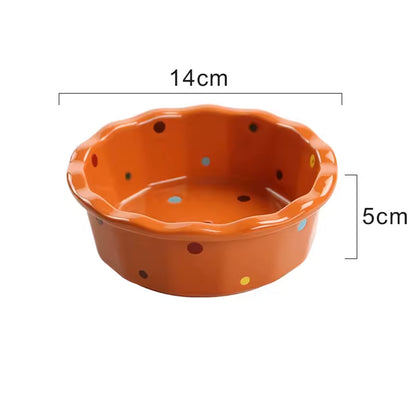 Hancai 5.5 Inch Ceramic Mini Pie Pans Small Baking Pie Dish Plate Deep Dish Plate Kitchen Bakeware Pot Pans for Quiches, Tarts