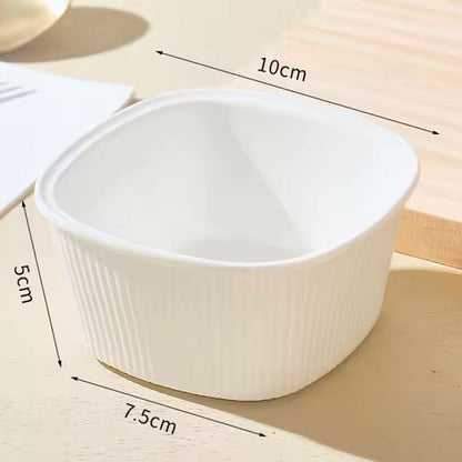 Hancai Hot Selling Multi-color Ceramic Baking Bowl 2.5 Inch 4 Inch Macaron Color Oven Steamer Cake Pudding Snack Dessert Bowl