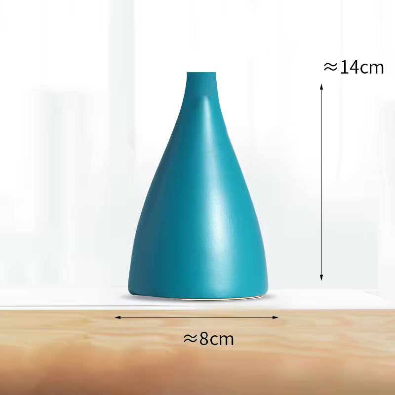 Hancai Bunte Porzellan Knospen-Kunst Blumen Vase Moderne Heim Hochzeit Tischdekoration Keramikvasen