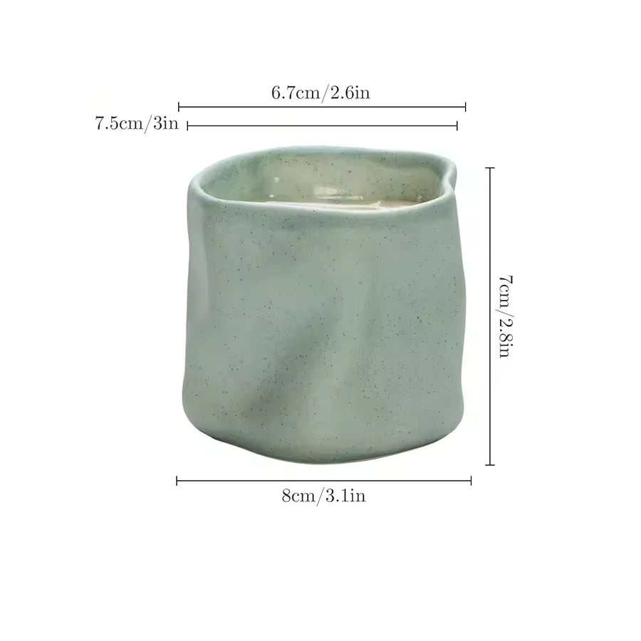 Hancai  New Custom logo Vintage Unique Candles Container Jar Wholesale Luxury Emoceramic Candle Holder
