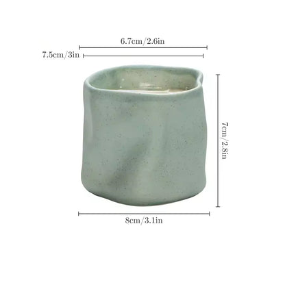 Hancai  New Custom logo Vintage Unique Candles Container Jar Wholesale Luxury Emoceramic Candle Holder