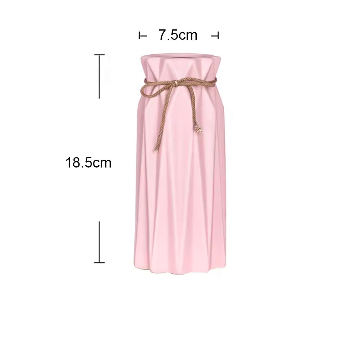 Hancai Nordic Modern Ceramic Origami Hydroponic Vase Soft Decoration for Living Room or Home Desktop Direct Supply
