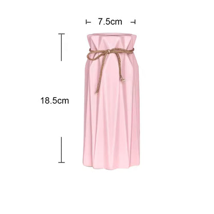 Hancai Nordic Modern Ceramic Origami Hydroponic Vase Soft Decoration for Living Room or Home Desktop Direct Supply