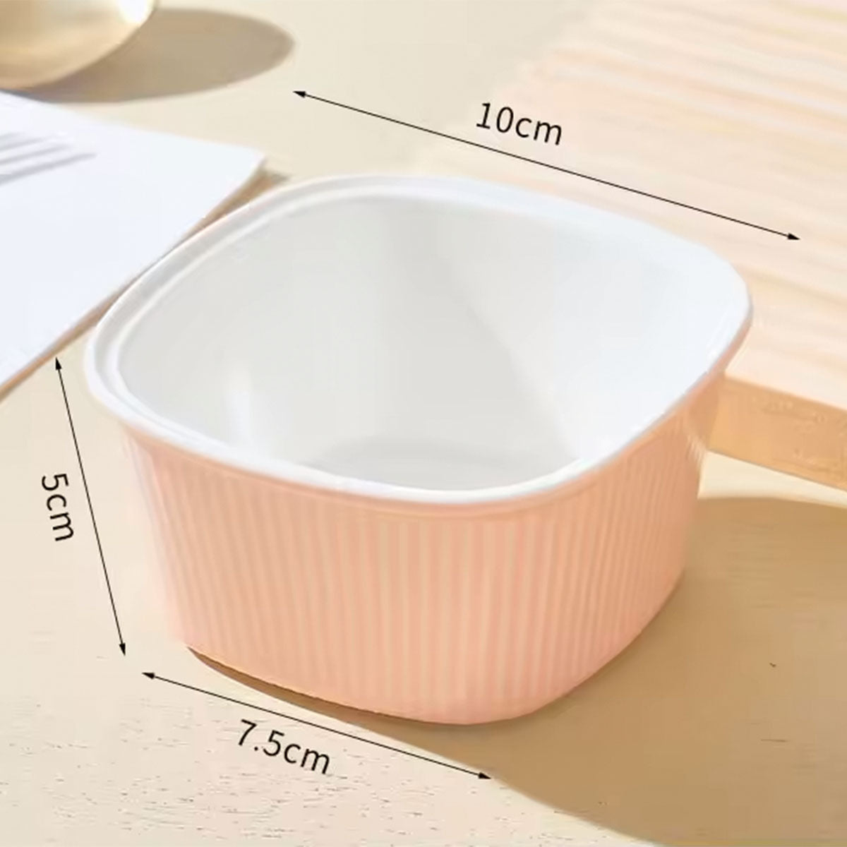 Hancai Hot Selling Multi-color Ceramic Baking Bowl 2.5 Inch 4 Inch Macaron Color Oven Steamer Cake Pudding Snack Dessert Bowl