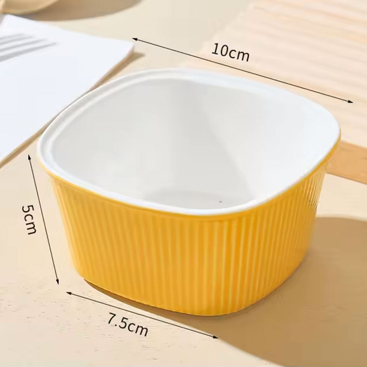 Hancai Hot Selling Multi-color Ceramic Baking Bowl 2.5 Inch 4 Inch Macaron Color Oven Steamer Cake Pudding Snack Dessert Bowl