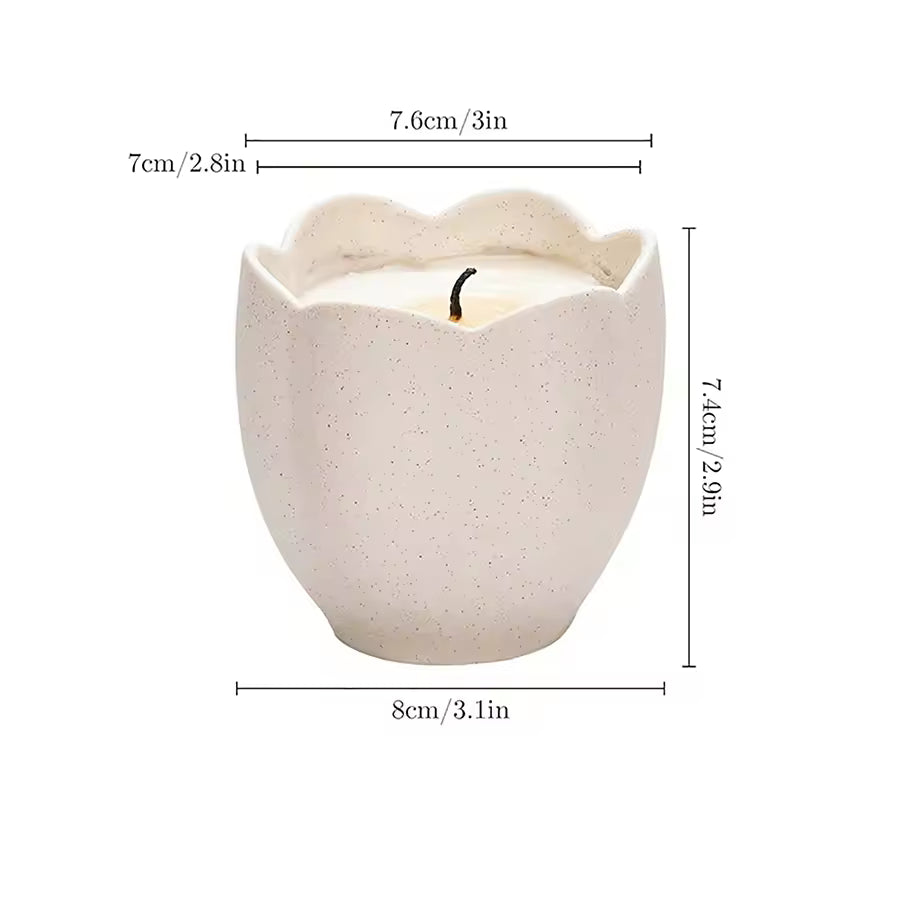 Hancai  New Custom logo Vintage Unique Candles Container Jar Wholesale Luxury Emoceramic Candle Holder