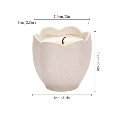 Hancai  New Custom logo Vintage Unique Candles Container Jar Wholesale Luxury Emoceramic Candle Holder