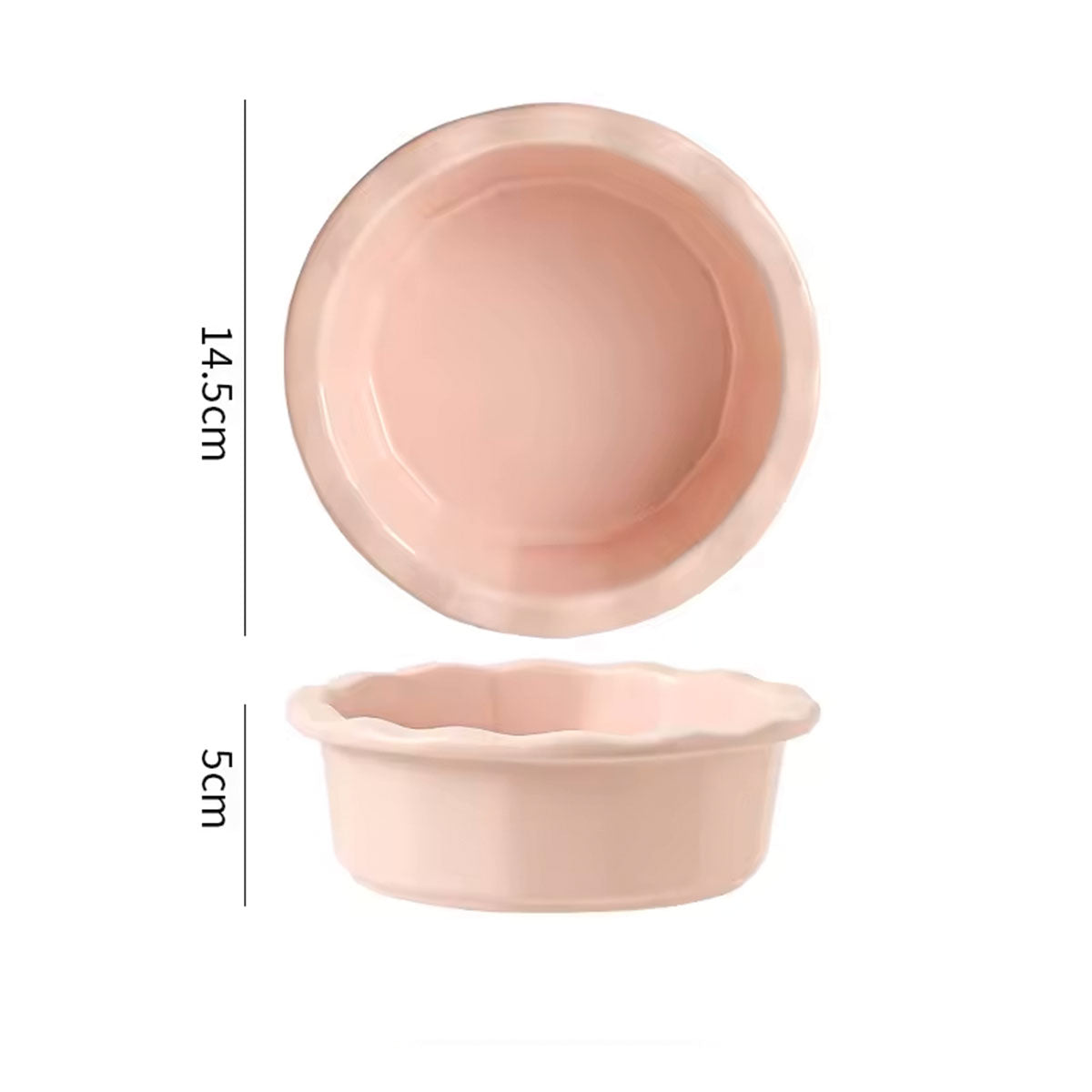 Hancai 5.5 Inch Ceramic Mini Pie Pans Small Baking Pie Dish Plate Deep Dish Plate Kitchen Bakeware Pot Pans for Quiches, Tarts