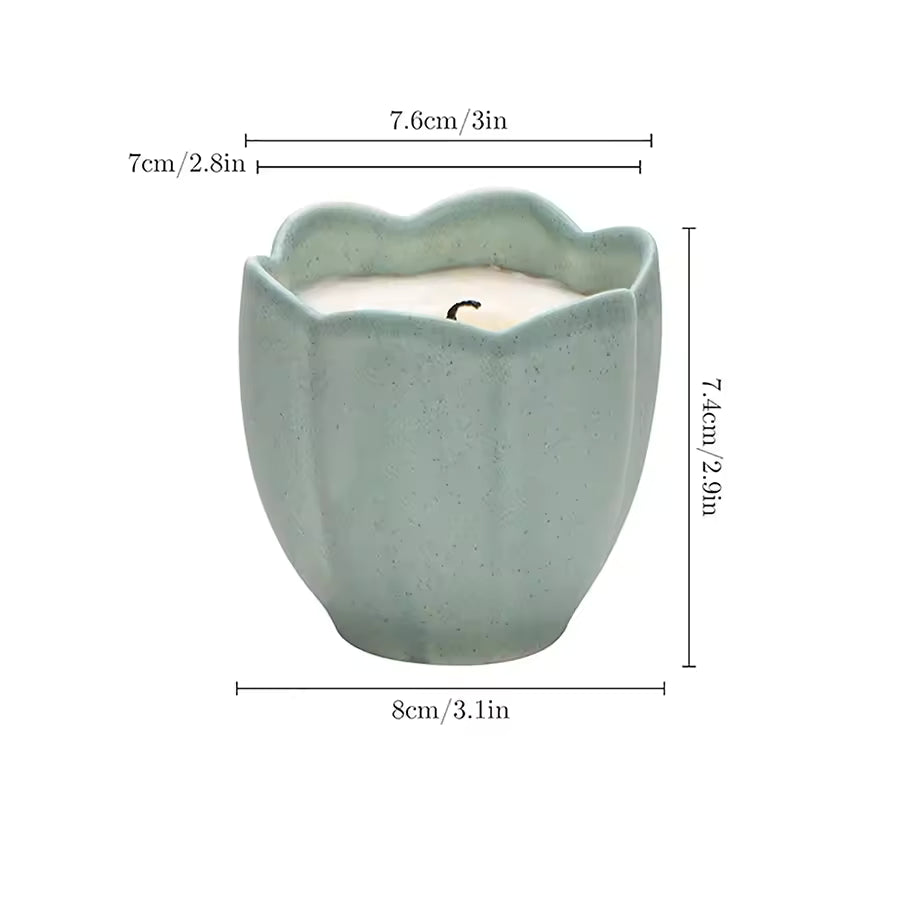 Hancai  New Custom logo Vintage Unique Candles Container Jar Wholesale Luxury Emoceramic Candle Holder