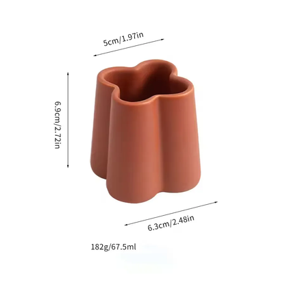Christmas Unique Candle Making Vessels Iridescent Ceramic Empty Candle Jars Wholesale