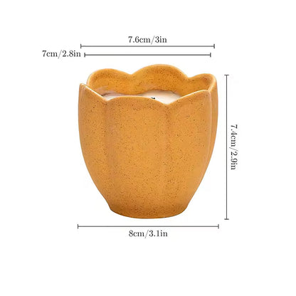 Hancai  New Custom logo Vintage Unique Candles Container Jar Wholesale Luxury Emoceramic Candle Holder