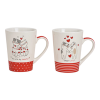 Hancai Porcelain Cat Love Mug