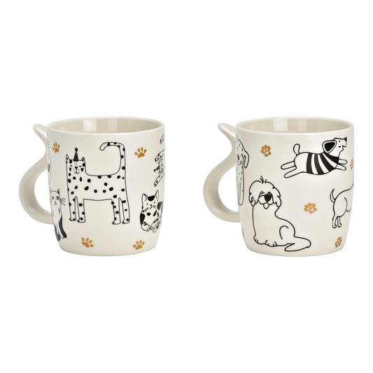 Hancai Porcelain Dog/Cat Mug