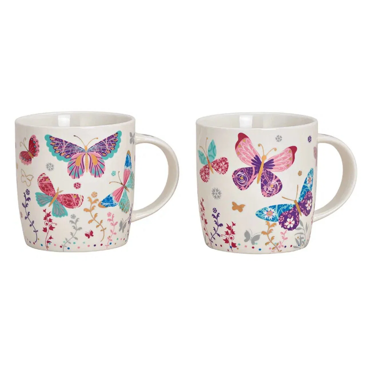 Hancai Porcelain Butterfly Meadow Mug