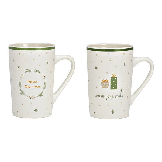 Hancai Merry Christmas Becher aus Porzellan