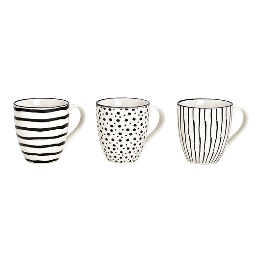 Hancai Jumbo mug with pattern made of porcelain