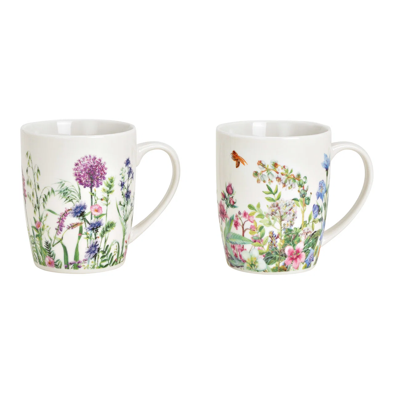 Hancai Porcelain mug with flower meadow design