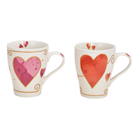 Hancai Porcelain heart-shaped mug