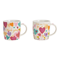Hancai Porcelain Heart-Shaped Mug