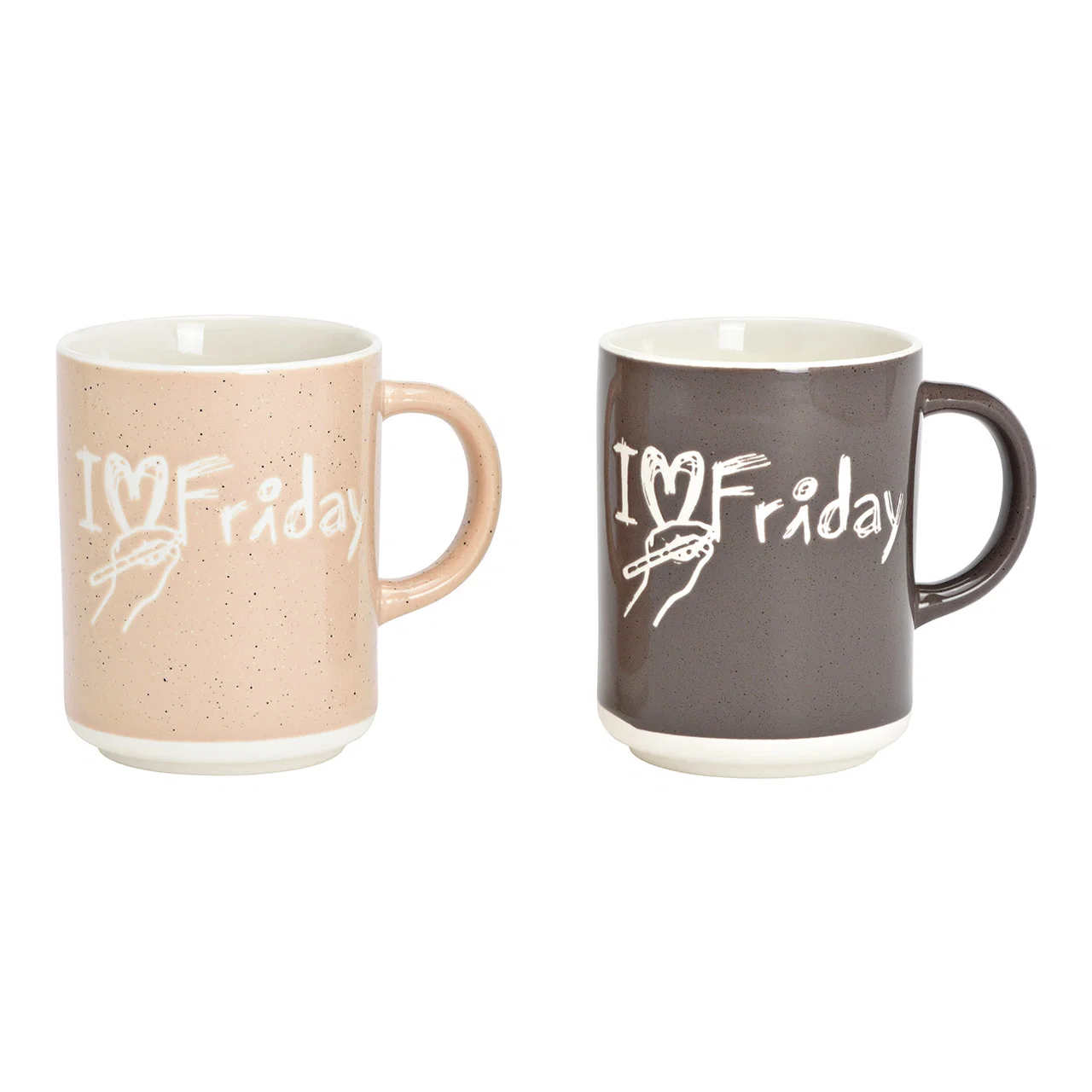 Hancai I love Friday mug made of porcelain
