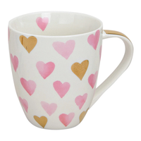 Hancai Jumbo porcelain mugs with hearts