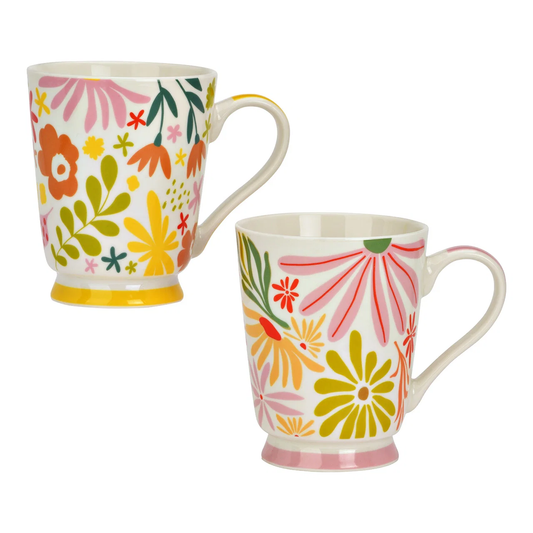 Hancai Porzellantasse mit Blumenmotiv