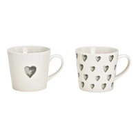 Hancai Jumbo porcelain heart-shaped mug