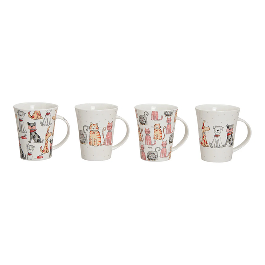 Hancai Porcelain dog/cat mug