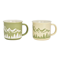 Hancai Mug Mountains made of porcelain