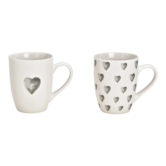 Hancai Porcelain heart-shaped mug