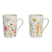 Hancai Porcelain mug with floral decoration