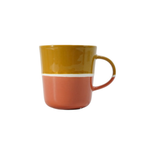 Hancai Large Three Tone Color Glaze Mug