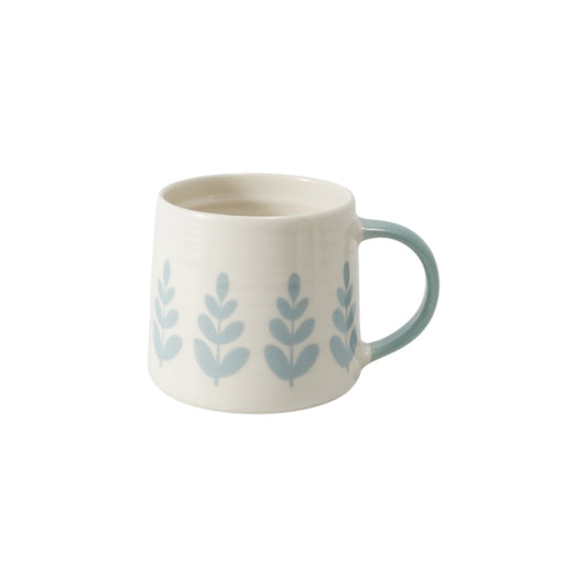 Hancai Color Glazed Mug with Dipped Handle and  Decal