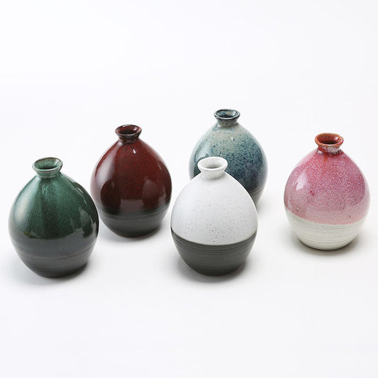 Hancai Matte Ceramic wine Bottle Ceramic Wine Liquor Bottles Whisky Bottle Ceramic Flagon Sake Wine Decanter